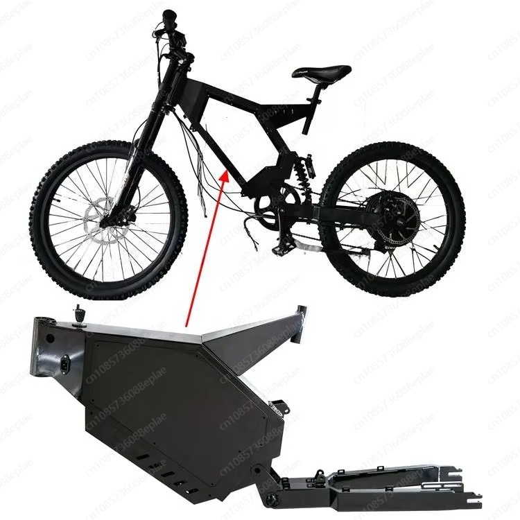 8000W Stealth Bomber Ebike - 스텔스 폭격기 전기자전거 프레임, 풀 서스펜션