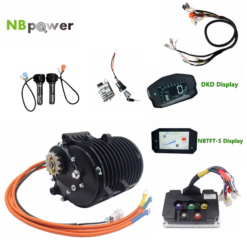 Mid Drive Motor Kit 72V 3000W - QS138 70H V3 3000W 미드 드라이브