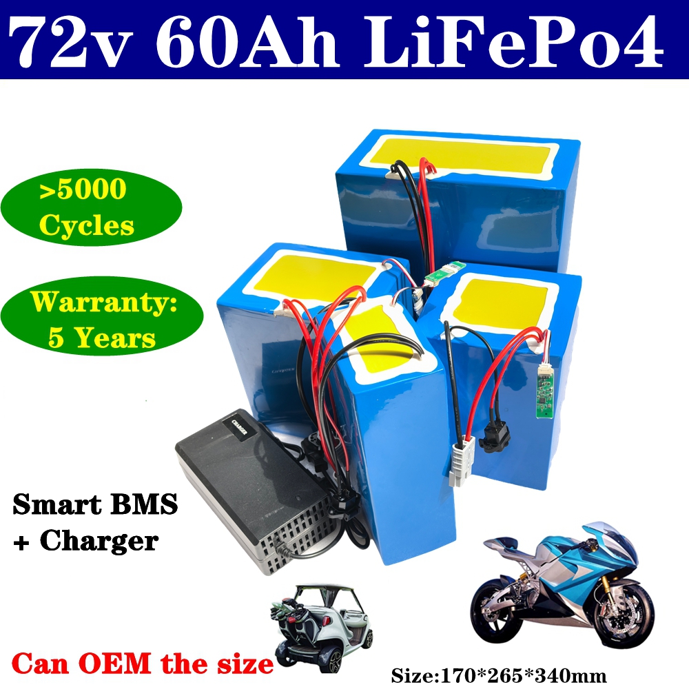 리튬 72V 60Ah lifepo4 배터리 팩 BMS  - 72V 60Ah Lifepo4 Battery Pack 리뷰 및 가격
